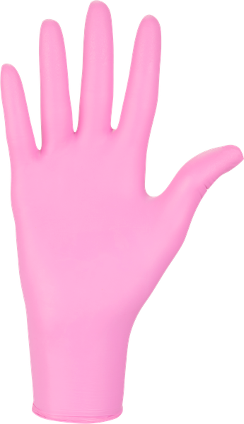 Nitrylex pink 100 Stück/Box Schutzhandschuhe, Nitril, puderfrei, pink von Mercator